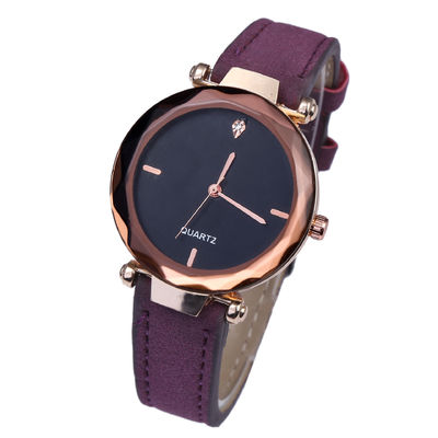 Wirkliches Diamond Watches For Women 23cm Legether Band Laipute rüstete sich aus