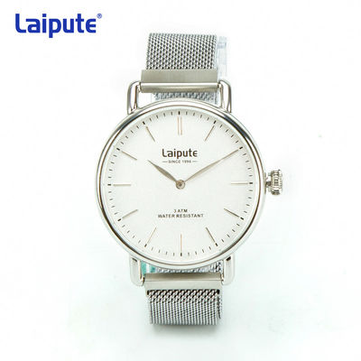 Soem-Edelstahl Mesh Bracelet Watch, der Edelstahl-Uhr-Laterne der Männer