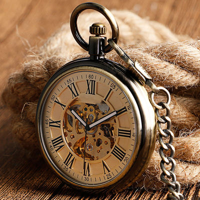 Wasserdichte Sammlungs-Quarz-Taschen-Uhr Sapphire Material der Weinlese-1ATM