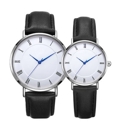 Analoges eingebranntes Uhr-Geschenk eingestellt für Wasser-beständiges der Paar-SUS316L 3ATM
