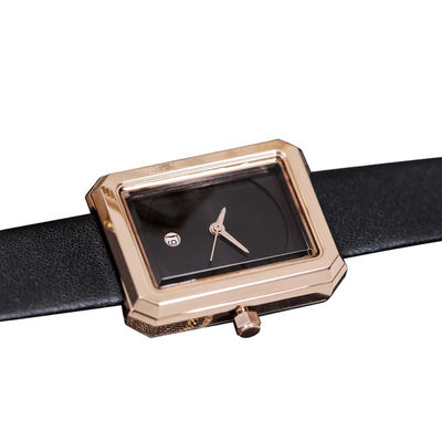Legierungs-Material ROHS Nonscale-Frauen genehmigte ledernes der Armbanduhr-30mm