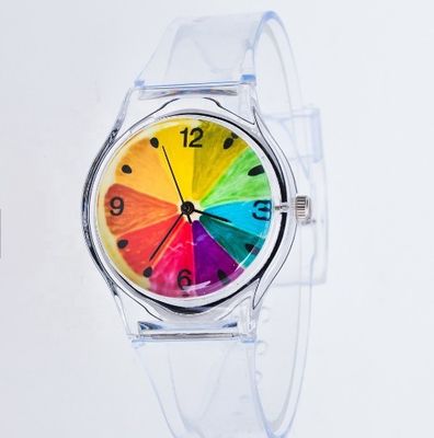 Skala ODM Plastikdes sport-Uhr-transparentes Bügel-40mm verfügbar
