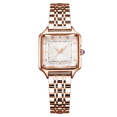 Gewundene Kronen-Weinlese Diamond Quartz Watch 3ATM imprägniern