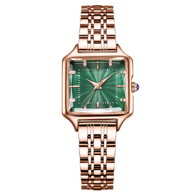 Gewundene Kronen-Weinlese Diamond Quartz Watch 3ATM imprägniern