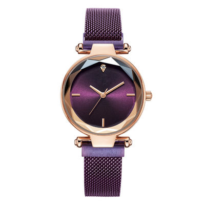 Vacuumplating-Frauen-Quarz-Handgelenk Watchv 32mm scratchless anti-abreibendes