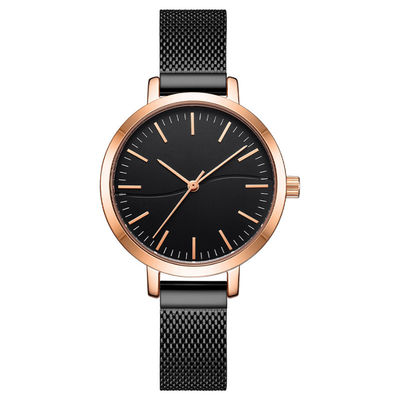 Luxusfrauen-Quarz-Armbanduhr wasserdichtes rostfreies Heatproof