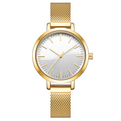 Luxusfrauen-Quarz-Armbanduhr wasserdichtes rostfreies Heatproof
