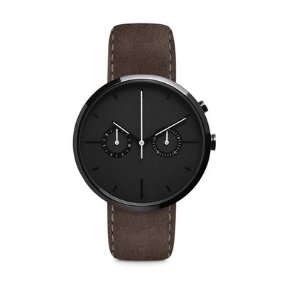 Chronograph Matte Black Wrist Watch ROHS genehmigte wasserdichtes 5atm