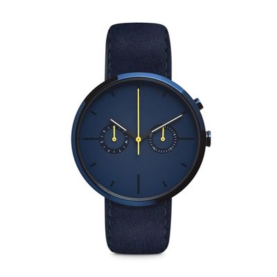 Chronograph Matte Black Wrist Watch ROHS genehmigte wasserdichtes 5atm