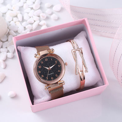 Multifunktionsarmbanduhr-Geschenk stellte 8mm Stärke mit Gypsophilaskala ein