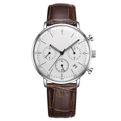 die leuchtenden Uhren der Männer 3eye, Armbanduhr des Metall6hands wasserdicht