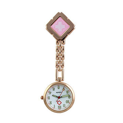 Multiapplications-Kasten-Uhr für Krankenschwestern, 27mm Fall-Krankenschwester Lapel Pin Watch