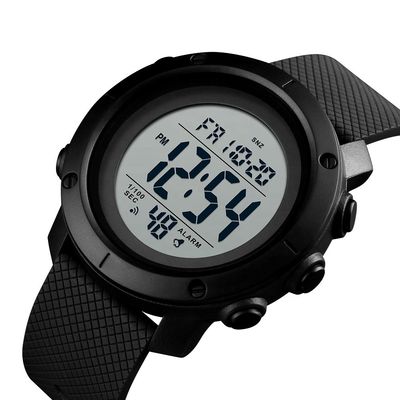 Plastikuhr-Armbanduhr-Männer Silikon-Sport-Digitaluhr umarbeiten