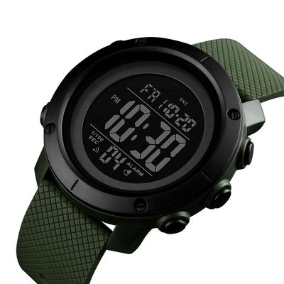 Plastikuhr-Armbanduhr-Männer Silikon-Sport-Digitaluhr umarbeiten