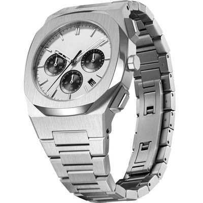 SUS316L-Edelstahl-Quarz-Armbanduhr-Chronograph mit SR626SW-Batterie