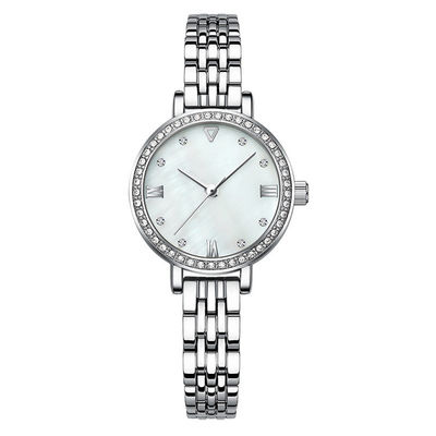 Blaue Stärke 3ATM Antiwater der Sandstein-Frauen-Quarz-Armbanduhr-11mm