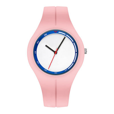 41mm Uhr auf dem Handgelenk der Frauen, Silikon-Armband-Armbanduhr für Damen