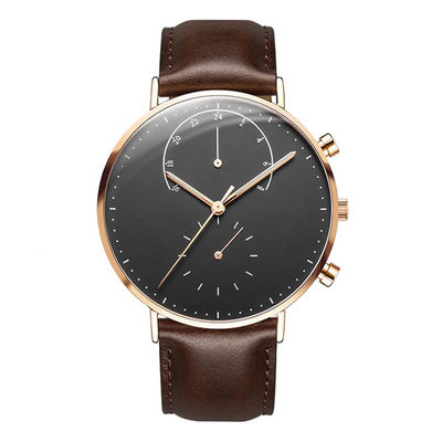 Quarz-Armbanduhr des Edelstahl-316l, 36mm Armbanduhr mit vibrierender Warnung