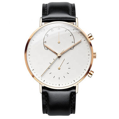 Quarz-Armbanduhr des Edelstahl-316l, 36mm Armbanduhr mit vibrierender Warnung