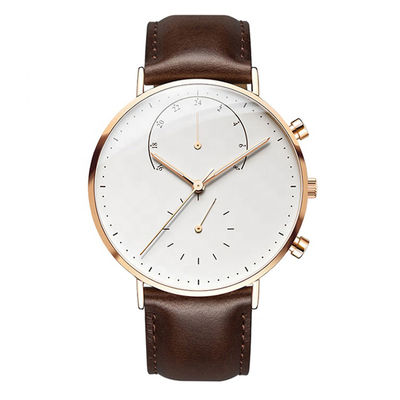 Quarz-Armbanduhr des Edelstahl-316l, 36mm Armbanduhr mit vibrierender Warnung