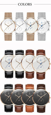 Quarz-Armbanduhr des Edelstahl-316l, 36mm Armbanduhr mit vibrierender Warnung