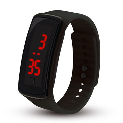 Geführte helle Armband-Kinder passen Silikonkautschuk-Manschetten-Uhr auf
