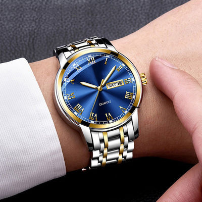 Luxusquarzwerk-Edelstahl-Uhr Soem verfügbares 118g