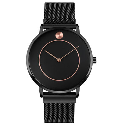 ODM-Edelstahl-Quarz-Armbanduhr, Edelstahl-Wasser-beständige Uhr