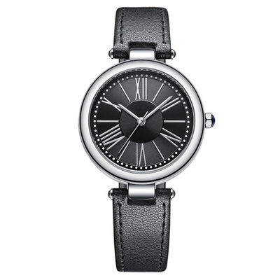 Der Edelstahl der abgrifffesten Frauen imprägniern Uhr 3 Pin Design