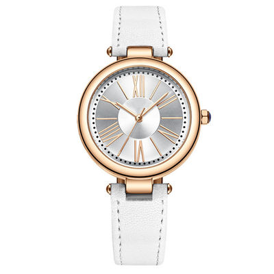 Der Edelstahl der abgrifffesten Frauen imprägniern Uhr 3 Pin Design