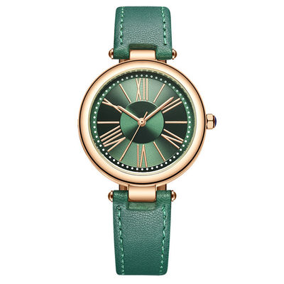 Der Edelstahl der abgrifffesten Frauen imprägniern Uhr 3 Pin Design
