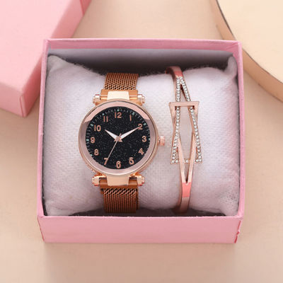 Die Armbanduhr-Geschenk der Frauen eingestellt mit Gypsophilaskala Nonwaterproof