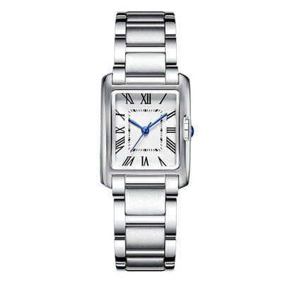 Der Quarz-Uhren der haltbaren Frauen, quadratische Stärke der Quarz-Uhr-10mm