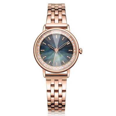 3ATM wasserdichter echter Diamond Quartz Watch Tempered Glazed