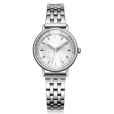 3ATM wasserdichter echter Diamond Quartz Watch Tempered Glazed