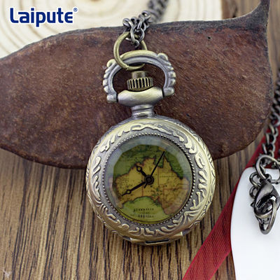 ROHS genehmigte Weinlese-silberne Taschen-Uhr, leuchtende Weinlese Elgin Pocket Watch