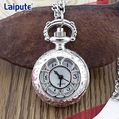 ROHS genehmigte Weinlese-silberne Taschen-Uhr, leuchtende Weinlese Elgin Pocket Watch