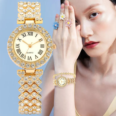 Quarz-Armbanduhr der Frauen-100g, Soem Diamond Bracelet Watch For Ladys