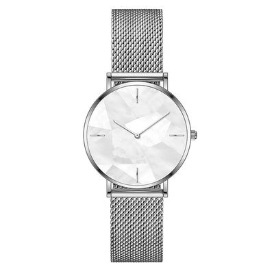 SS316L-Frauen Wasser-beständiges der Quarz-Edelstahl-der Uhr-3atm