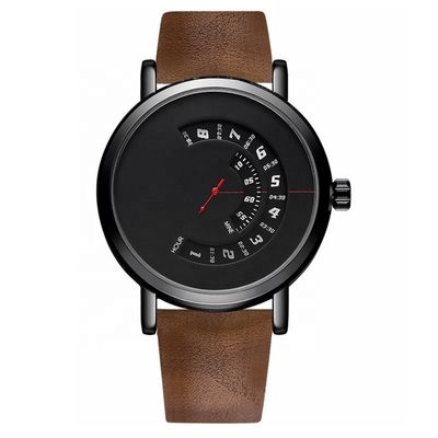 Schwarzes Kettengewicht der legierungs-Quarz-Armbanduhr-3ATM Antiwater 70g