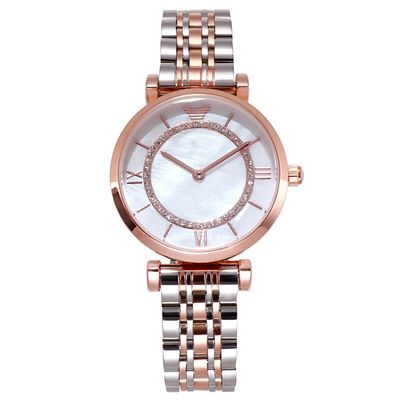 Diamond Rose Gold Wrist Watch For-Damen Japan Movt ODM verfügbar