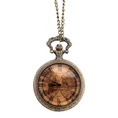 Retro- Weinlese-Taschen-Uhr-Uhr-Quarz Movt mit 0.8m Kette