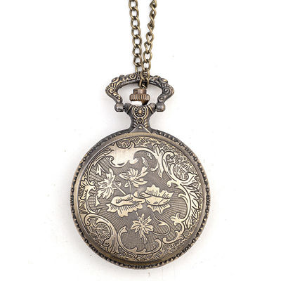 Retro- Weinlese-Taschen-Uhr-Uhr-Quarz Movt mit 0.8m Kette