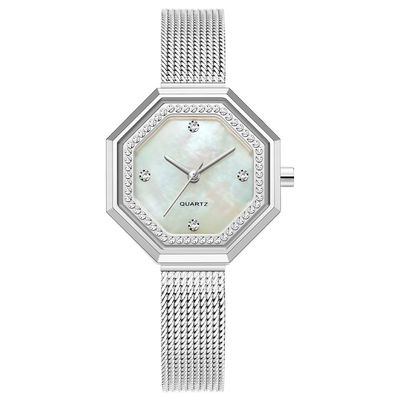 Vorzüglicher wasserdichter Stahl Mesh Belt Diamond Female Watch Japanese Movements