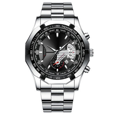 Der analoge Chronograph-Edelstahl-Luxusquarz Movt-Uhren der Männer