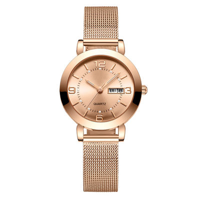 Luxus-Japan-Bewegungs-Frauen-Quarz-Chronograph-Armbanduhr