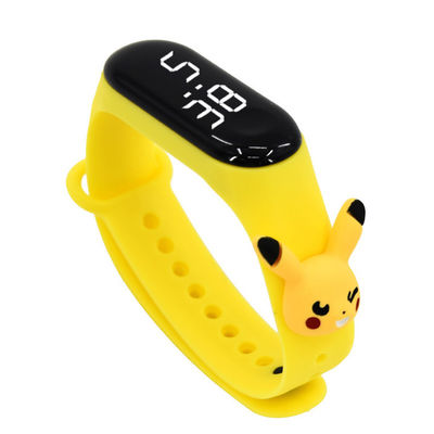 Kinderkarikatur-elektronisches Armband-Uhr-thermoplastisches Silikon-rechteckiger Kasten