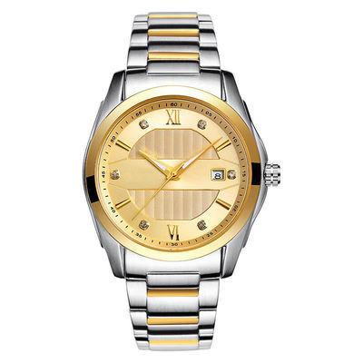 Automatischer das Geschäfts-Diamond Studded Watch With Steel-Gurt der mechanischen Männer