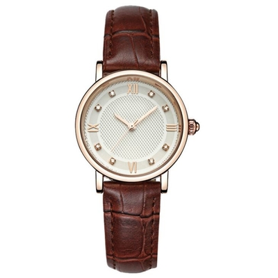 Mode-Diamond Dial Couple Watch Genuine-Geschäfts-Quarz-analoge Uhr