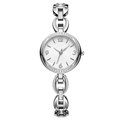 Armband-Frauen-Quarz-Armbanduhr Diamond Encrusted Jewelry Buckle